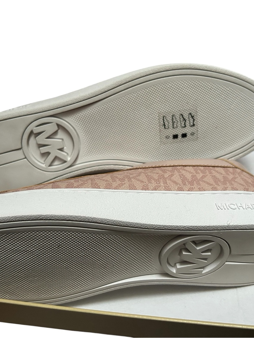 Michael Kors Pink MK Logo Zip-Front Slip-On Sneaker - Picture 6 of 7